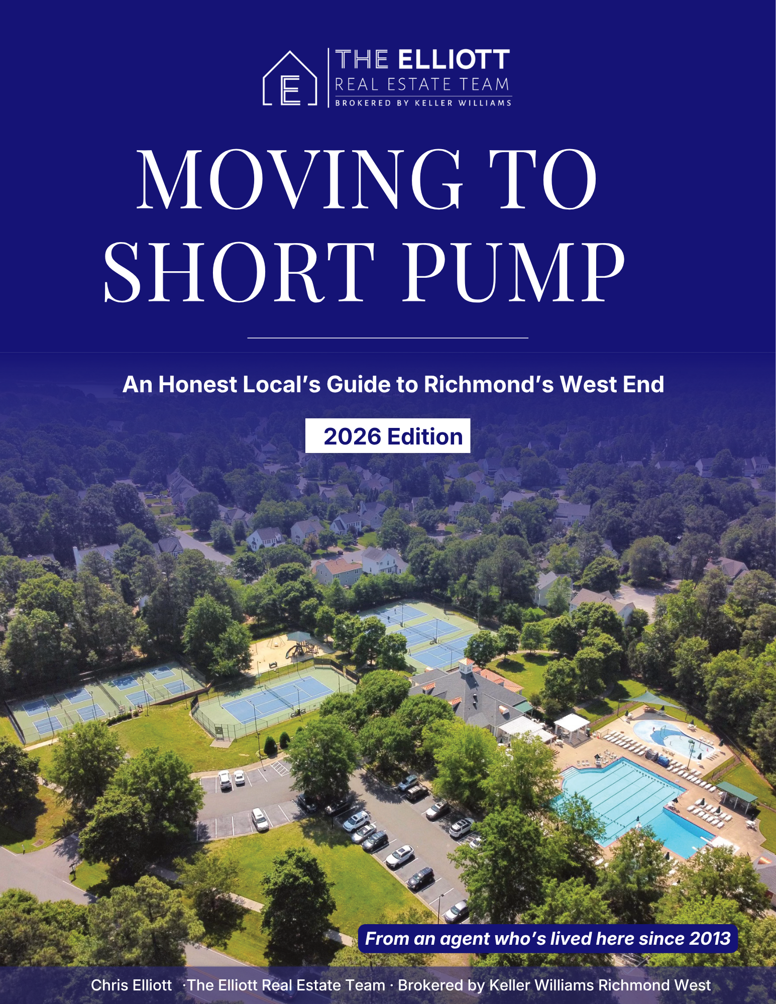 Moving to Short Pump — 2026 Edition relocation guide cover, The Elliott Real Estate Team